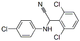 [(4-chlorophenyl)amino](2,6-dichlorophenyl)acetonitrile 结构式