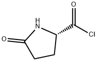 2-Pyrrolidinecarbonyl chloride, 5-oxo-, (2S)- (9CI) 化学構造式
