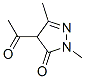 3H-Pyrazol-3-one,  4-acetyl-2,4-dihydro-2,5-dimethyl-,74937-11-4,结构式
