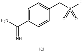 4-Amidinophenylmethanesulfonyl fluoride hydrochloride Struktur