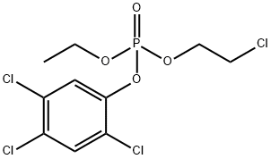 2-Chloroethyl-ethyl-2,4,5-trichlorophenylphosphate 结构式