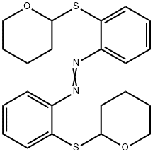 2,2'-Bis[(tetrahydro-2H-pyran-2-yl)thio]azobenzene 结构式