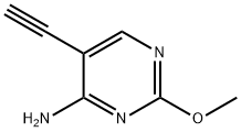 5-乙炔基-2-甲氧基嘧啶-4-胺, 74954-62-4, 结构式