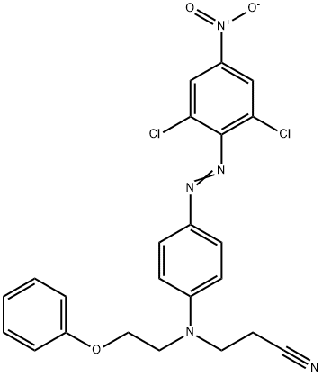3-[[4-[(2,6-dichloro-4-nitrophenyl)azo]phenyl](2-phenoxyethyl)amino]propiononitrile  Structure