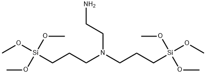 1,2-ETHANEDIAMINE, N,N-BIS3-(TRIMETHOXYSILYL)PROPYL- 结构式