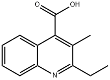 2-乙基-3-甲基-喹啉-4-羧酸, 74960-58-0, 结构式