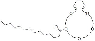 4-MYRISTOYLBENZO-15-CROWN-5 化学構造式