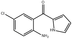 (2-Amino-5-chlorophenyl)(1H-pyrrol-2-yl) ketone 结构式