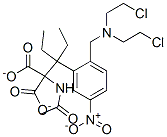 Diethyl(acetylamino)((2-((bis(2-chloroethyl)amino)methyl)-5-nitrophenyl)methyl)propanedioate|(乙酰氨基){[2-((双(2-氯乙基)氨基)甲基)-5-硝基苯基]甲基}丙二酸二乙酯