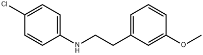 (4-CHLORO-PHENYL)-[2-(3-METHOXY-PHENYL)-ETHYL]-AMINE 结构式