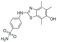 Benzenesulfonamide,  4-[(6-hydroxy-4,5,7-trimethyl-2-benzothiazolyl)amino]-,749812-79-1,结构式