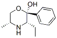 2-Morpholinol,3-ethyl-5-methyl-2-phenyl-,(2alpha,3alpha,5alpha)-(9CI) Structure