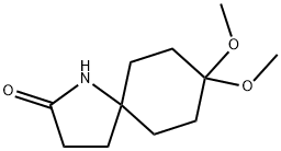 8,8-二甲氧基-1-氮杂螺[4.5]癸-2-酮 结构式