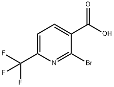 2-BROMO-6-TRUFLUOROMETHYL-3-PYRIDINECARBOXYLIC ACID Struktur