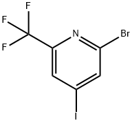 2-bromo-4-iodo-6-(trifluoromethyl)pyridine Struktur