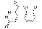 3-Pyridazinecarboxamide,1,6-dihydro-N-(2-methoxyphenyl)-1-methyl-6-oxo- Struktur