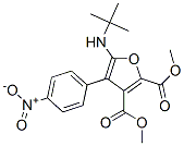 2,3-Furandicarboxylic  acid,  5-[(1,1-dimethylethyl)amino]-4-(4-nitrophenyl)-,  dimethyl  ester  (9CI) 化学構造式