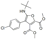 2,3-Furandicarboxylic  acid,  4-(4-chlorophenyl)-5-[(1,1-dimethylethyl)amino]-,  dimethyl  ester  (9CI) Struktur