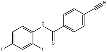 Benzamide, 4-cyano-N-(2,4-difluorophenyl)- (9CI) Structure