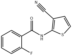 Benzamide, N-(3-cyano-2-thienyl)-2-fluoro- (9CI) Struktur