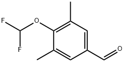Benzaldehyde, 4-(difluoromethoxy)-3,5-dimethyl- (9CI) Struktur