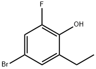 Phenol, 4-bromo-2-ethyl-6-fluoro- (9CI) Struktur