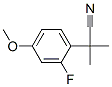 Benzeneacetonitrile, 2-fluoro-4-methoxy-alpha,alpha-dimethyl- (9CI) Struktur