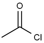 Acetyl chloride Struktur