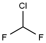 Difluorochloromethane Structure