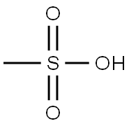 Methanesulfonic acid Struktur