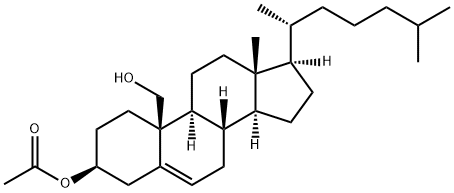 3β-アセトキシコレスタ-5-エン-19-オール 化学構造式