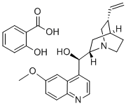 金雞納鹼柳酸鹽, 750-90-3, 结构式