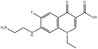Desethylene Norfloxacin Hydrochloride 化学構造式