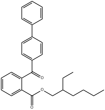 2-ethylhexyl 2-([1,1'-biphenyl]-4-ylcarbonyl)benzoate 结构式