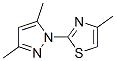 2-(3,5-Dimethyl-1H-pyrazol-1-yl)-4-methylthiazole 结构式