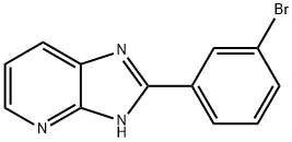 2-(3-ブロモフェニル)-1H-イミダゾ[4,5-b]ピリジン 化学構造式