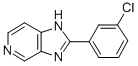 2-(3-Chlorophenyl)-1H-imidazo(4,5-c)pyridine,75007-93-1,结构式