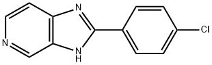 2-(4-Chlorophenyl)-1H-imidazo(4,5-c)pyridine,75007-94-2,结构式