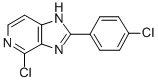 4-Chloro-2-(4-chlorophenyl)-imidazo(4,5-c)pyridine,75007-99-7,结构式