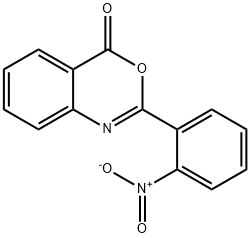 2-(2-硝基苯基)-4H-3,1-苯并噁嗪-4-酮, 7501-38-4, 结构式