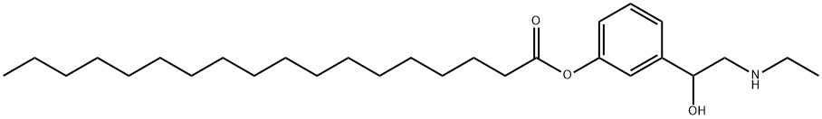 75011-64-2 Octadecanoic acid 3-(2-(ethylamino)-1-hydroxyethyl)phenyl ester