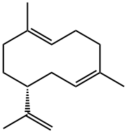 (S,1Z,5E)-1,5-Dimethyl-8-isopropenyl-1,5-cyclodecadiene Structure