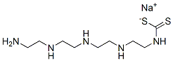 13-Amino-2,5,8,11-tetraazatridecanedithioic acid sodium salt 结构式