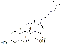 14-hydroxymethylcholest-6-ene-3,15-diol Structure