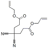 4,4-Dicyanoheptanedioic acid di(2-propenyl) ester Struktur