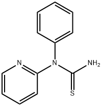 Thiourea,  N-phenyl-N-2-pyridinyl-,75050-66-7,结构式