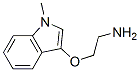 Ethanamine, 2-[(1-methyl-1H-indol-3-yl)oxy]- (9CI),750508-29-3,结构式