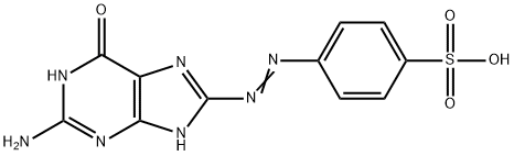 4-[(2-amino-6-oxo-3,5-dihydropurin-8-yl)diazenyl]benzenesulfonic acid|