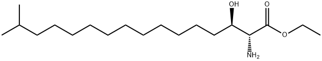 2-AMino-3-hydroxy-15-Methyl-hexadecanoic Acid Ethyl Ester 结构式