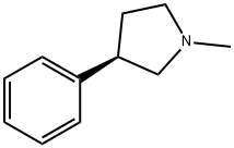 (R)-1-甲基-3-苯基吡咯烷 结构式